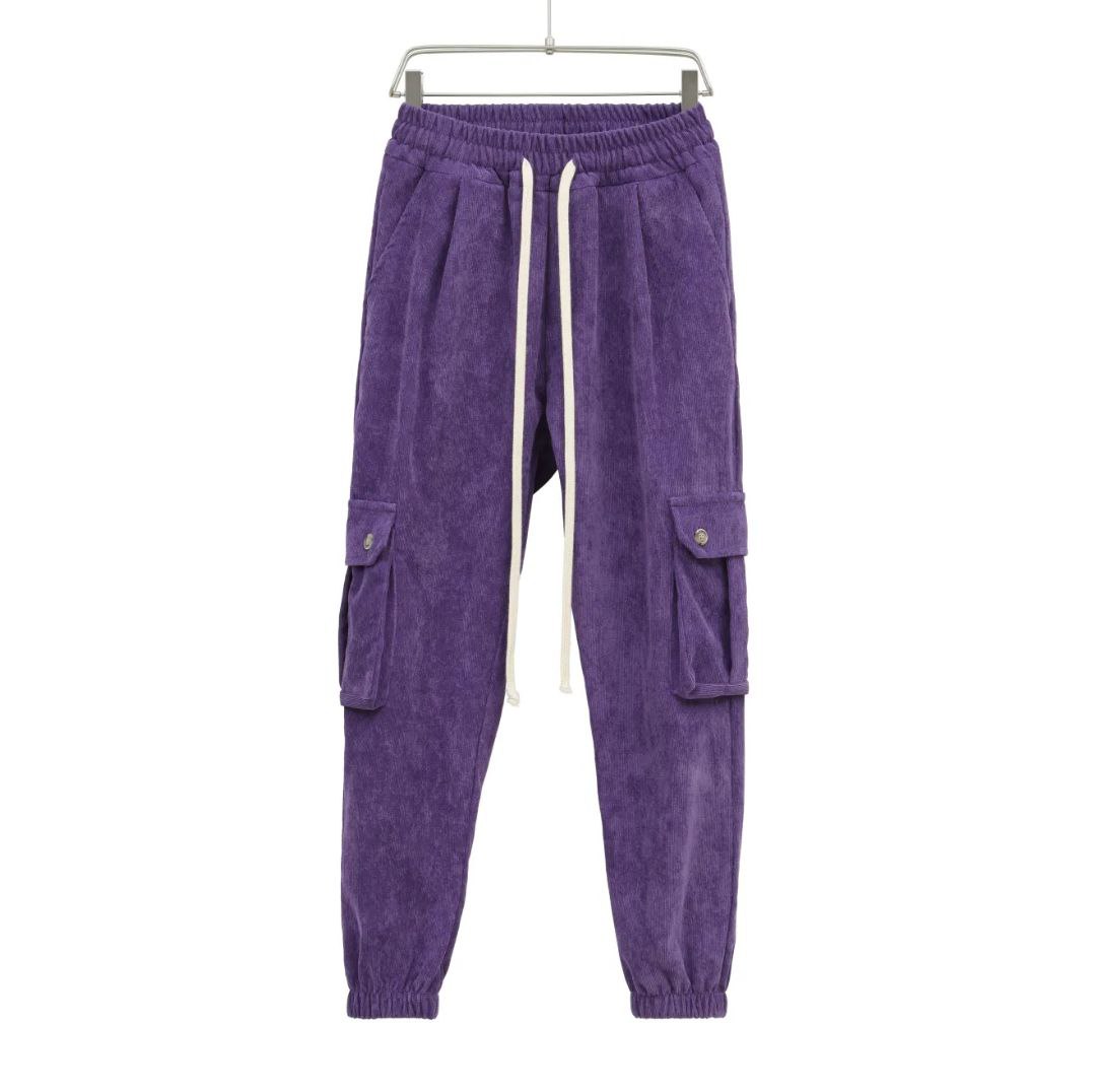 Pantaloni cargo a costine Bambino